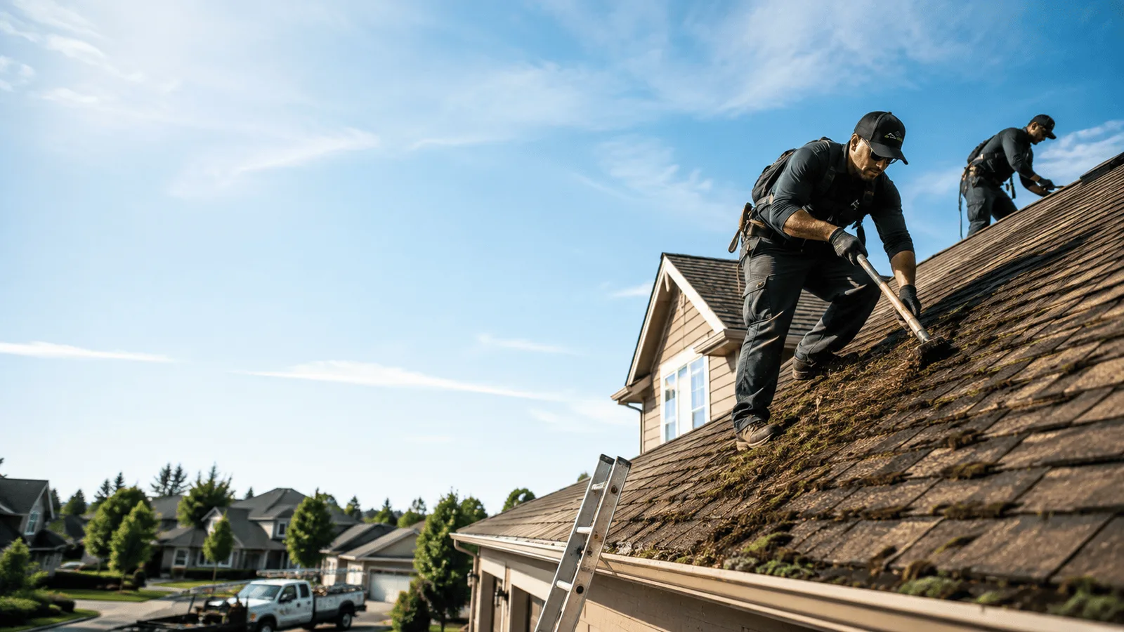 Roof Moss Removal in Linwood, MA near me